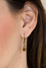 Load image into Gallery viewer, Paparazzi Leading Lady - Brass Rhinestone Necklace
