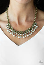 Load image into Gallery viewer, Paparazzi You May Kiss the Bride - Brass &amp; Pearl Necklace
