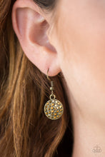 Load image into Gallery viewer, Paparazzi Sorority Sisters - Brass Rhinestone Necklace
