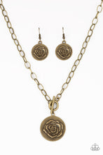 Load image into Gallery viewer, Paparazzi Beautifully Belle - Brass Necklace
