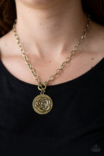 Load image into Gallery viewer, Paparazzi Beautifully Belle - Brass Necklace
