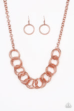 Load image into Gallery viewer, Heavy Metal Hero - Copper Necklace Paparazzi
