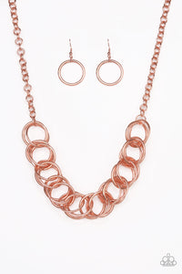 Heavy Metal Hero - Copper Necklace Paparazzi