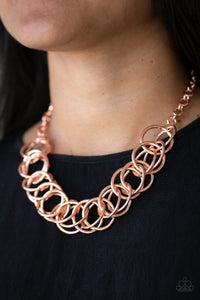 Heavy Metal Hero - Copper Necklace Paparazzi