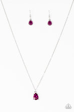 Load image into Gallery viewer, Classy Classicist - Pink Rhinestone Necklace Paparazzi
