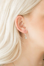 Load image into Gallery viewer, Paparazzi Spotlight Social - White Rhinestone Necklace
