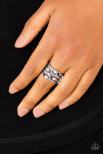 Load image into Gallery viewer, Sparkle Showdown - Blue Rhinestone Ring Paparazzi
