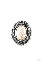 Load image into Gallery viewer, Tumblin Tumbleweeds White Stone Ring Paparazzi
