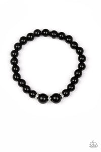 Paparazzi Radiantly Royal - Black Pearl Bracelet