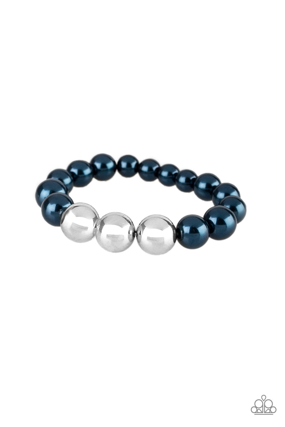 All Dressed UPTOWN - Blue Pearl Bracelet Paparazzi