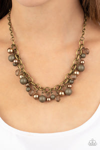 Paparazzi The GRIT Crowd - Green Pearl Necklace