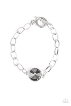 Load image into Gallery viewer, All Aglitter - Silver Toggle Bracelet Paparazzi
