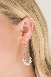 Fancy First - White Pearl Earring Paparazzi