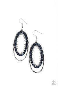 Marry Into Money - Blue Earring Paparazzi