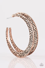 Load image into Gallery viewer, BEAST Friends Forever - Copper Hoop Earring Paparazzi
