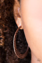 Load image into Gallery viewer, BEAST Friends Forever - Copper Hoop Earring Paparazzi
