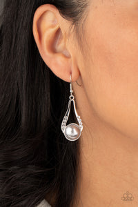 HEADLINER Over Heels - Silver Earring Paparazzi