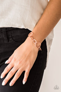 Ring Up The Curtain - Copper Bracelet Paparazzi