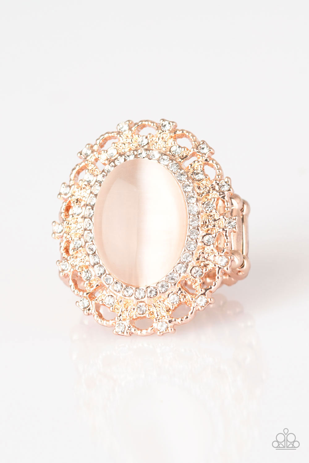 BAROQUE The Spell - Rose Gold Ring Paparazzi