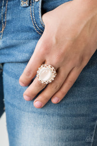 BAROQUE The Spell - Rose Gold Ring Paparazzi