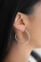 Load image into Gallery viewer, Danger Zone - Silver Hoop Earring Paparazzi
