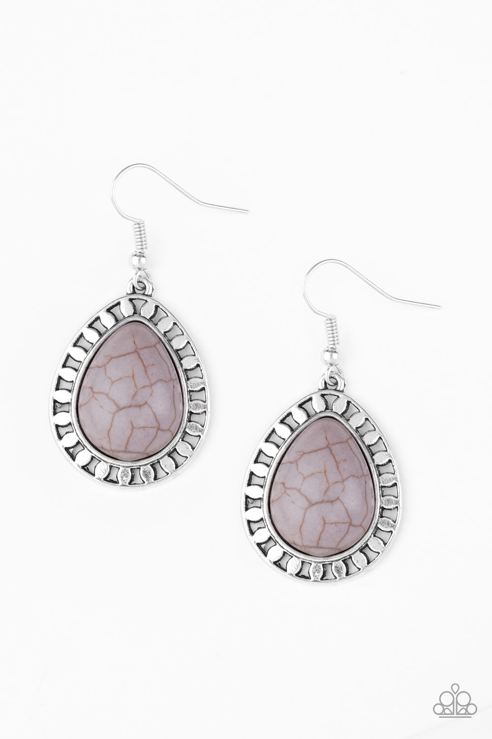 Sahara Serenity - Silver Earring Paparazzi