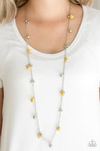 Load image into Gallery viewer, Both Feet On The Ground - Yellow Stone Necklace Paparazzi
