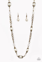 Load image into Gallery viewer, Paparazzi Magnificently Milan - Brass &amp; Pearl Necklace
