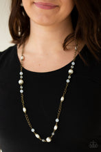 Load image into Gallery viewer, Paparazzi Magnificently Milan - Brass &amp; Pearl Necklace
