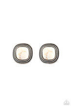 Load image into Gallery viewer, FRONTIER-Runner - White Stone Earring Paparazzi
