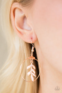 Branching Into Boho - Rose Gold Earring Paparazzi