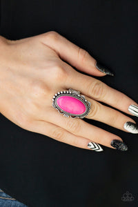 Open Range - Pink Stone Ring Paparazzi