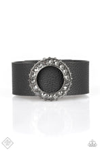 Load image into Gallery viewer, Rebel Razzle- Black Leather Bracelet Paparazzi
