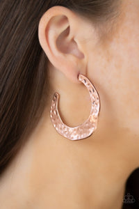 The HOOP Up - Copper  Hoop Earring Paparazzi