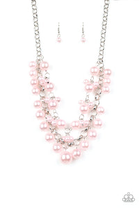 BALLROOM Service - Pink Pearl Necklace Paparazzi