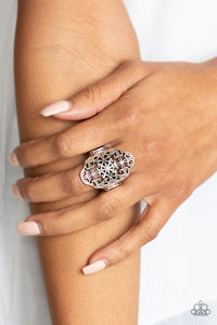 Botanical Beam - Silver Ring Paparazzi