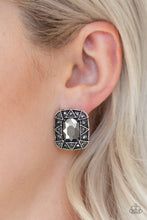 Load image into Gallery viewer, Young Money - Silver Hematite post Earring
