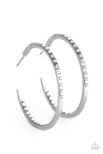 Load image into Gallery viewer, Comin Into Money - White Hoop Earring Paparazzi
