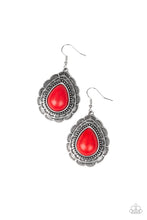 Load image into Gallery viewer, Mountain Mover - Red Stone Earring Paparazzi
