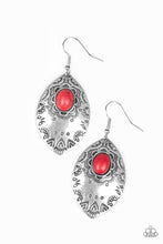 Load image into Gallery viewer, Mountain Montage - Red Stone Earring Paparazzi
