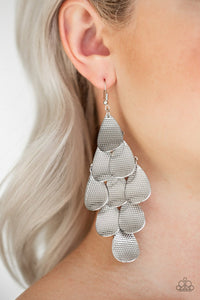 Paparazzi- Iconic Illumination- Silver Earring Paparazzi