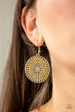 Load image into Gallery viewer, PINWHEEL and Deal - Yellow Earring Paparazzi
