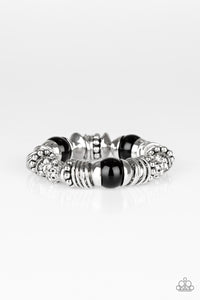 Paparazzi Uptown Tease - Black Bracelet