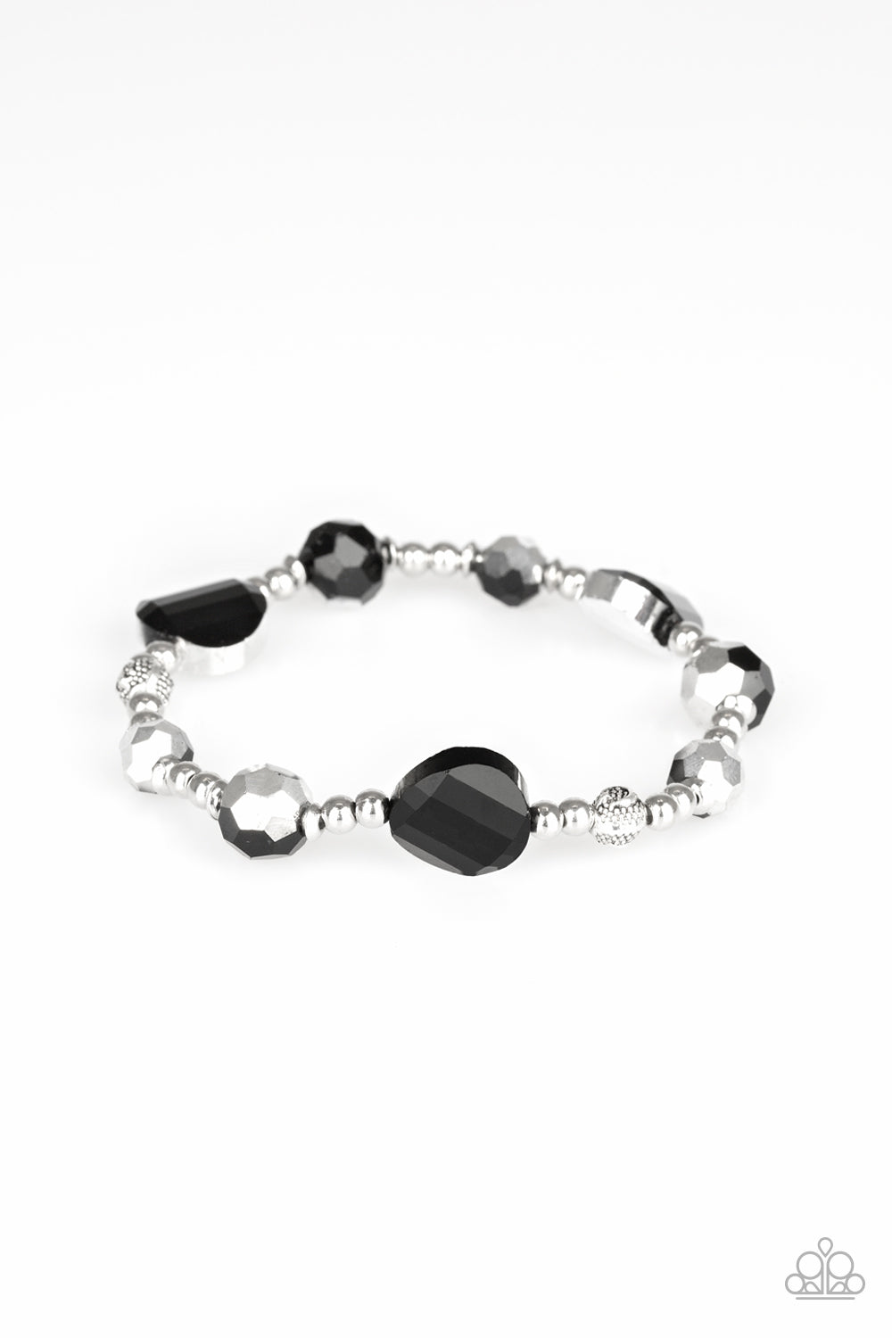 Paparazzi Starry-Eyed Elegance - Black Bracelet