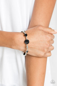 Paparazzi Starry-Eyed Elegance - Black Bracelet