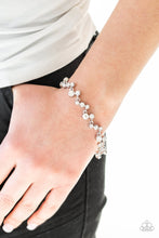 Load image into Gallery viewer, Paparazzi Starlit Stunner - White Rhinestone Bracelet
