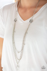 Dare To Dazzle - Silver Necklace Paparazzi