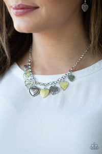 Grow Love - Yellow Heart Necklace Paparazzi