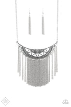 Load image into Gallery viewer, Empress Excursion - Silver Tassel Necklace Paparazzi
