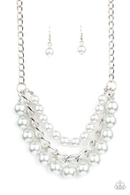 Load image into Gallery viewer, Empire State Empress - Silver Pearl Necklace Paparazzi
